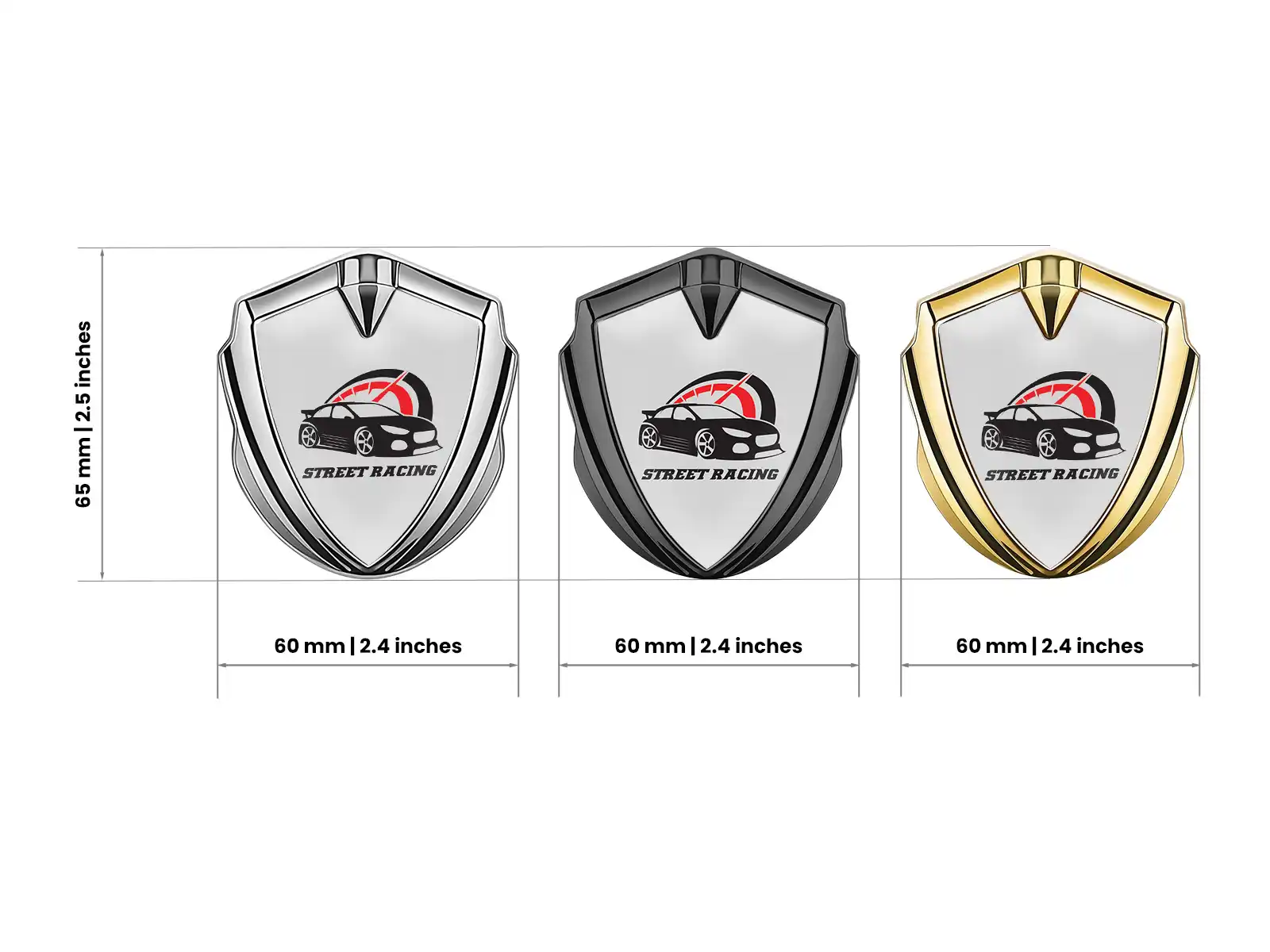 Custom Metal Emblems Modern Look High-End
